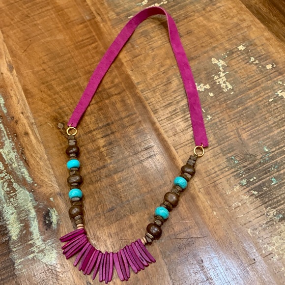 Handmade Boho Inspired Statement Necklace - Picture 2 of 6